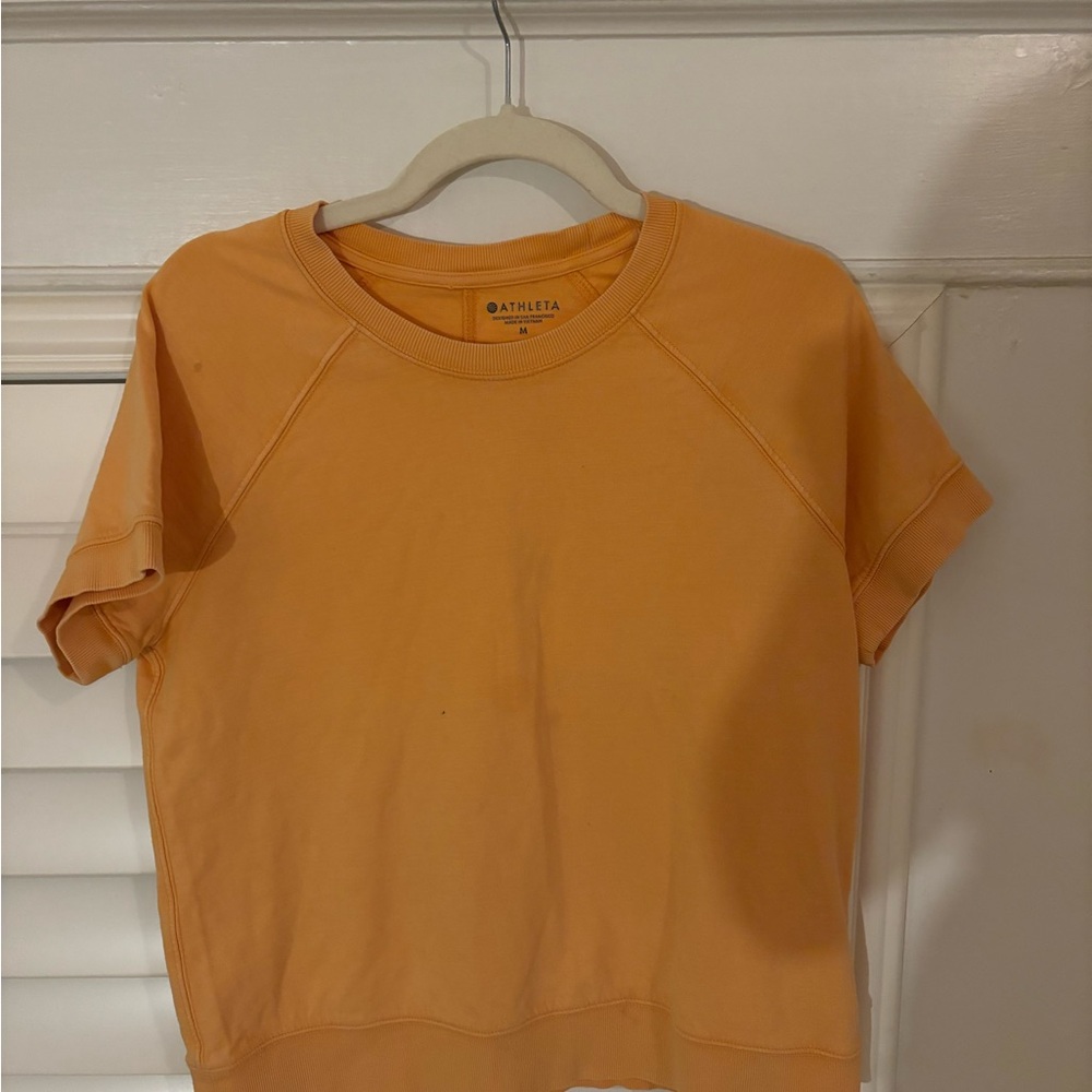 Athleta Tangerine Crew Neck Tee
